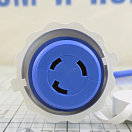 Купить Кабель берегового питания 3x2,5мм2 с розеткой 16А и встроенным светодиодным индикатором 15м синий, Osculati 14.334.55 7ft.ru в интернет магазине Семь Футов