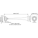 Купить Горн туманный электропневматический Marco MA1-C 13400012 12 В 18 А одинарный хромированный 7ft.ru в интернет магазине Семь Футов