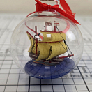 Купить Елочная игрушка парусный корабль в шаре Nauticalia 15201 Ø70мм из стекла 7ft.ru в интернет магазине Семь Футов