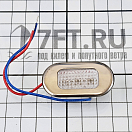 Купить Встраиваемый LED светильник дежурного освещения 46,3x23,3мм 12В 0,6Вт 12Лм жёлтый свет с декоративной накладкой фронтальный пучок, Osculati 13.181.01 7ft.ru в интернет магазине Семь Футов