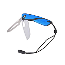 Купить Складной нож Wichard Offshore 65270 195мм зубчатое лезвие 80мм с открывалкой для бутылок из нержавеющей стали синий/черный для судов, купить спасательное снаряжение в интернет-магазине 7ft.ru в интернет магазине Семь Футов