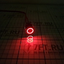 Купить Выключатель кнопочный Flat 20А 12B IP67 красный светодиод (ON)-OFF без фиксации, Osculati 14.215.06 7ft.ru в интернет магазине Семь Футов