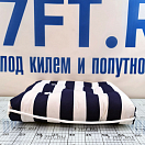 Купить Подушка простая в бело-синюю полоску водонепроницаемая из хлопка 430 x 350 мм, Osculati 24.430.14 7ft.ru в интернет магазине Семь Футов
