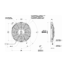 Купить Вентилятор осевой нагнетающий Spal VA11-AP7/C-57S 12В Ø255мм 1430м3/ч 7ft.ru в интернет магазине Семь Футов