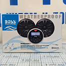 Купить Морская аудиосистема Boss Audio Systems MCKGB350B.6 AM/FM подключение Bluetooth/USB влагозащищенная с двумя черными колонками Ø165мм(6,5") 7ft.ru в интернет магазине Семь Футов