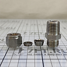 Купить Фитинг обжимной Swagelok SS-12M0-1-8RT резьба ISO 1/2" (12,7мм) прямой для трубок Ø12мм из нержавеющей стали AISI316 7ft.ru в интернет магазине Семь Футов