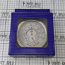 Купить Метеостанция судовая ANVI Termometros 32.0496 Ø150/120x45мм термометр/гигрометр из полированной и хромированной латуни с изображением флагов 7ft.ru в интернет магазине Семь Футов