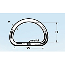 Купить Кольцо D-образное из нержавеющей стали Meredin 310684 60x30x6.4мм 7ft.ru в интернет магазине Семь Футов