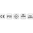 Купить Светильник настенный Foresti & Suardi 2408.VS Halogen G4 12/24 В 2 x 20 Вт пескоструйная обработка стекла 7ft.ru в интернет магазине Семь Футов