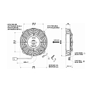 Купить Вентилятор осевой нагнетающий Spal VA14-BP7/C-34S 24В Ø190мм 640м3/ч 7ft.ru в интернет магазине Семь Футов