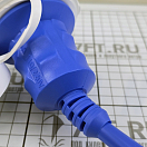 Купить Кабель берегового питания 3x2,5мм2 с розеткой 16А и встроенным светодиодным индикатором 15м синий, Osculati 14.334.55 7ft.ru в интернет магазине Семь Футов