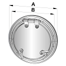 Купить Иллюминатор алюминиевый круглый с противомоскитной сеткой Vetus PW211 220 мм 7ft.ru в интернет магазине Семь Футов