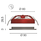 Купить Светильник светодиодный Foresti & Suardi Sextans Big S 5037.SMD.C.3200 Led 10 - 30 В 2,5 Вт с диммером белый свет 7ft.ru в интернет магазине Семь Футов