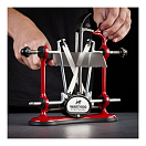Купить Станок для заточки ножей Warthog Sharpeners 580082 V-Sharp A4 4 угла заточки 15°-20°-25°-30° стержни 325 грит корпус из красного окрашенного металла 7ft.ru в интернет магазине Семь Футов