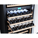 Купить Винный шкаф двухзонный с демонстрационной полкой Libhof Sommelier SOD-160 Silver 595х680х1770мм на 160 бутылок серебристый встраиваемый/отдельностоящий 7ft.ru в интернет магазине Семь Футов