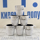 Купить Набор кружек Marine Business Lombok 67004 Ø83мм 90мм 320мл 6шт из белого/черного меламина 7ft.ru в интернет магазине Семь Футов