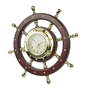 Купить Часы "Штурвал" Nauticalia 6763 Ø250мм из дерева и латуни 7ft.ru в интернет магазине Семь Футов