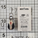 Купить Блок двухшкивный Ronstan RF20202 шкив Ø20мм 350/700кг для троса Ø6мм шарикоподшипниковый с вертлюгом, скобой и петлей серебристый/чёрный 7ft.ru в интернет магазине Семь Футов