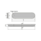 Купить Решетка вентиляционная Vetus SSV150 890 x 198 x 25,5 мм 7ft.ru в интернет магазине Семь Футов