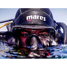 Купить Маска для подводной охоты и фридайвинга из бисиликона Mares SF Essence LiquidSkin 421406 черно-зеленый/черный 7ft.ru в интернет магазине Семь Футов