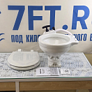 Купить Стандартный судовой унитаз с ручной прокачкой SEAFLO SFMTM-01-R 482x463x334,8мм чаша из белой керамики и сидение с крышкой из белого пластика 7ft.ru в интернет магазине Семь Футов