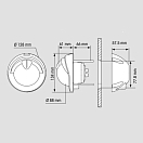 Купить Компас Mini-Contest Plastimo 65742 чёрный корпус для парусного судна до 9м на вертикальную переборку с конической картушкой Ø81мм размеры 12,8х13,7х12,7 LED подсветка 12/24В 7ft.ru в интернет магазине Семь Футов