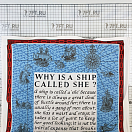 Купить Кухонное полотенце Nauticalia 6138 740x460мм из хлопка с текстом 7ft.ru в интернет магазине Семь Футов