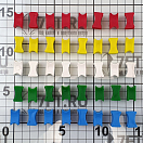 Купить Комплект для маркировки цепи 10мм Chain Rainbow 40 вставок ассорти из разных цветов, Osculati 01.501.10 7ft.ru в интернет магазине Семь Футов