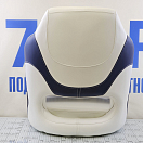 Купить Судовое кресло Newstarmarine Premium Captain's Bucket 75177WB 620x570x550мм без стойки обивка из бело-синего винила 7ft.ru в интернет магазине Семь Футов