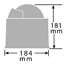 Купить Компас Ritchie Navigation Globemaster SP-5-B 12В Ø127мм карта на 5° с компенсатором и подсветкой черный матовый, Osculati 25.085.11 7ft.ru в интернет магазине Семь Футов