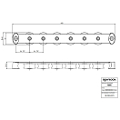 Купить Органайзер палубный Spinlock T50\6 6 шкивов 50 мм толщина троса до 14 мм 7ft.ru в интернет магазине Семь Футов