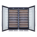 Купить Винный шкаф двухзонный отдельностоящий Libhof Sommelier SED-254 Silver 1190х695х1400мм на 254 бутылки серебристый с двумя дверцами 7ft.ru в интернет магазине Семь Футов