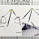 Купить Три стропы с карабинами для шлюпки 30 - 360 см 400 кг, Osculati 22.518.04 7ft.ru в интернет магазине Семь Футов