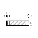 Купить Цинковый анод Tecnoseal 02520 98x19x20мм овальный для двигателей Hamilton Jet HJ291, HJ364 7ft.ru в интернет магазине Семь Футов