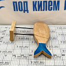 Купить Фигурка рыбы на подставке Marine business 22117 Cocoa 460×445×85мм из мангового дерева с синей эмалевой отделкой 7ft.ru в интернет магазине Семь Футов