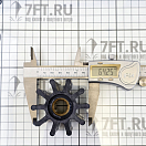 Купить Импеллер со шлицами Recmar REC17937-0001 Ø65x50мм вал 16мм 10 лопастей для помпы охлаждения двигателя Volvo Penta D4 из чёрного неопрена 7ft.ru в интернет магазине Семь Футов