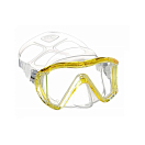Купить Маска для плавания трехстекольная для взрослых Mares i3 411040 прозрачный/желтый 7ft.ru в интернет магазине Семь Футов