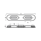 Купить Магниевый стержневой анод Tecnoseal Fairline 00270EMG 320x65x33мм типа UK с 2 отверстиями 7ft.ru в интернет магазине Семь Футов