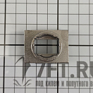 Купить Ручка-кнопка прямоугольная с кольцом Ø25мм толщина стенки 15-25мм из нержавеющей стали AISI316, Osculati 38.182.88 7ft.ru в интернет магазине Семь Футов