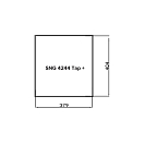 Купить Мойка квадратная со смесителем Libhof SNG 4244 Tap+ 420х440х145мм со стеклянной крышкой для автодомов и яхт 7ft.ru в интернет магазине Семь Футов