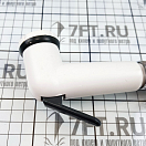 Купить Душ-кран 3/8" шланг 1,5м лейка с изгибом 45° из хромированной латуни и белого ABS-пластика, Osculati 17.258.01 7ft.ru в интернет магазине Семь Футов