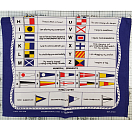Купить Кухонное полотенце Nauticalia 6132 740x460мм из хлопка с сигнальными флагами 7ft.ru в интернет магазине Семь Футов
