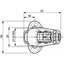 Купить Стопор кулачковый одинарный Spinlock PXR0206/T для тросов Ø2-6мм до 140кг с креплениями через проушины 7ft.ru в интернет магазине Семь Футов