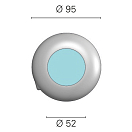 Купить Светильник светодиодный Foresti & Suardi Asterion C 5116.SMD.C.3200 Led 10 - 30 В 2,5 Вт с диммером и переключателем бьянко свет 7ft.ru в интернет магазине Семь Футов