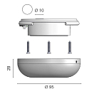 Купить Светильник светодиодный Foresti & Suardi Asterion C 5116.SMD.C.3200 Led 10 - 30 В 2,5 Вт с диммером и переключателем бьянко свет 7ft.ru в интернет магазине Семь Футов