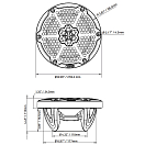Купить Динамики двухполосные DS18 CF-8M Ø203мм 35Гц—23кГц 125-375Вт 4Ом IP65 светодиодная RGB-подсветка глянцевые с отделкой из углеродного волокна чёрного цвета 7ft.ru в интернет магазине Семь Футов