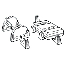 Купить Комплект палубных креплений для плотов Osculati 22.711.02 7ft.ru в интернет магазине Семь Футов