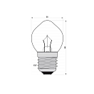 Купить Лампочка накаливания Danlamp 05026 E27 12 В 25 Вт для навигационных огней 7ft.ru в интернет магазине Семь Футов