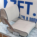 Купить Складное судовое кресло Vetus V-quipment Ferry CHTBSW 570 x 460 x 420 мм белое с синими швами поставляется без стойки 7ft.ru в интернет магазине Семь Футов