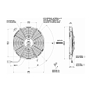 Купить Вентилятор осевой нагнетающий Spal VA09-AP12/C-27S 12В Ø280мм 1400м3/ч 7ft.ru в интернет магазине Семь Футов